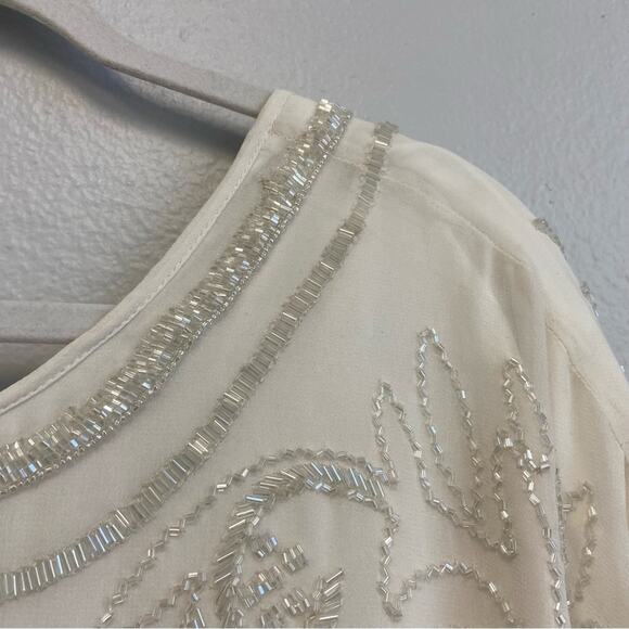 New Zara Beaded Embroidered Maxi Dress Limited edition Blogger Fave Size M-L - Picture 4 of 15